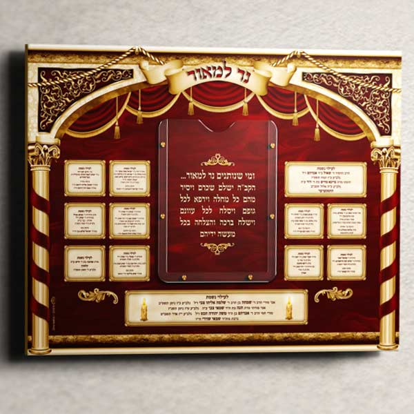 שילוט והנצחה לבית הכנסת | לוח נר למאור